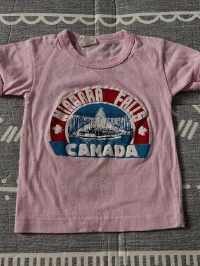 Vintage Niagara Falls Pink Tee Shirt